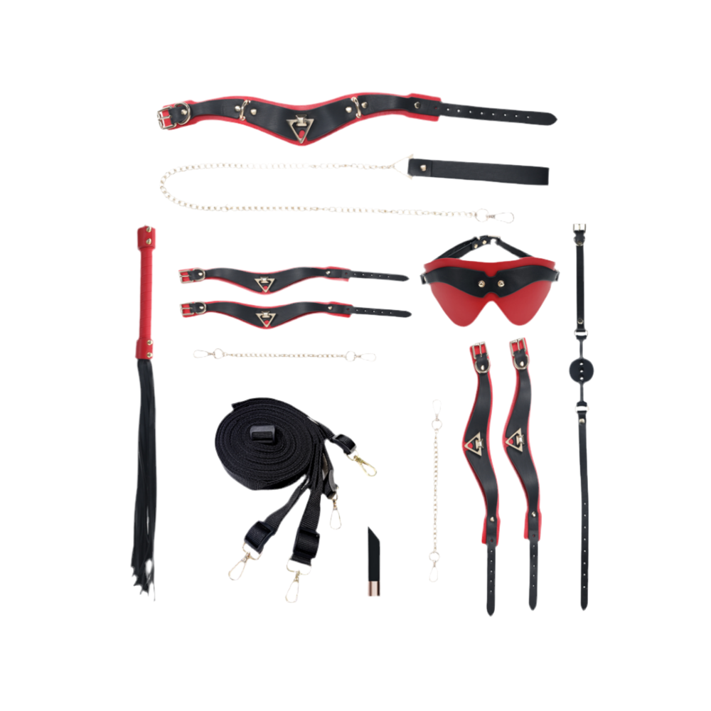 Milan Collectie - Kit met Tas - Zwart/Rood