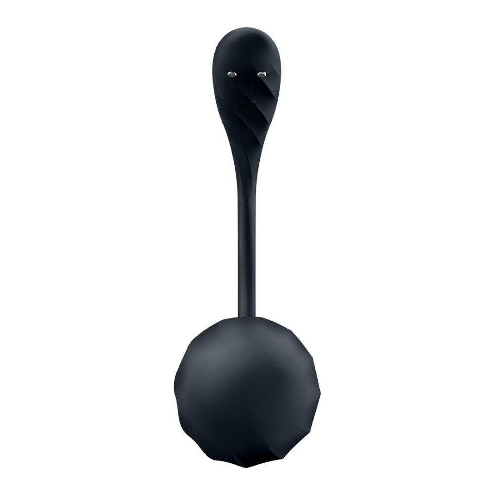 Ribbed Petal Connect App - Wearable Couple Vibrator - Black