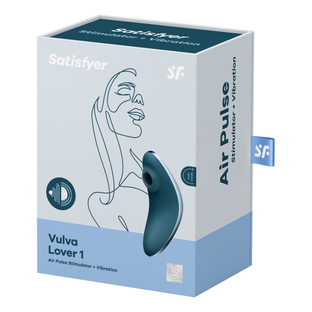 Vulva Lover 1 - Double Air Pulse Vibrator - Blue | Satisfyer