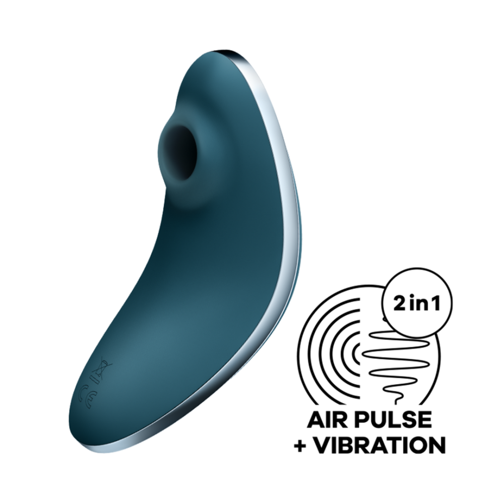Vulva Lover 1 - Double Air Pulse Vibrator - Blue | Satisfyer