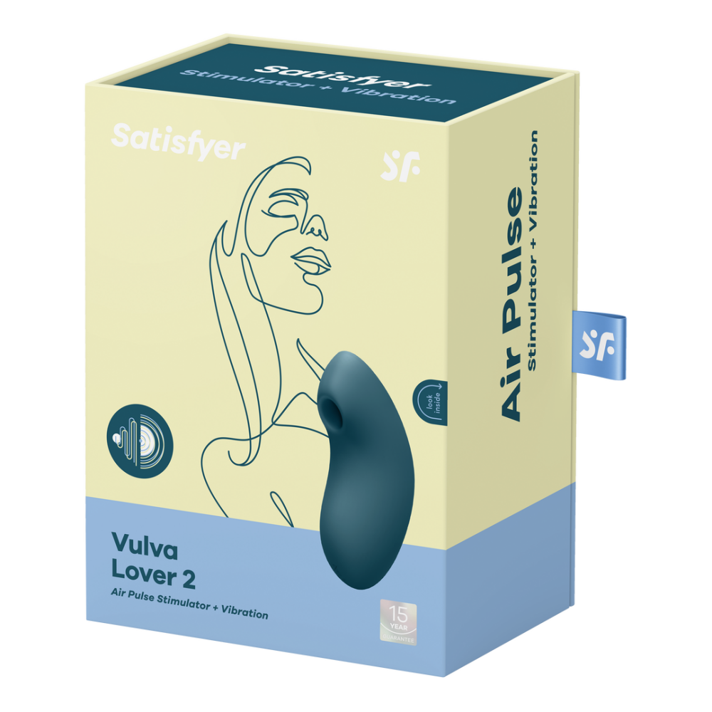 Vulva Lover 2 - Double Air Pulse Vibrator - Blue | Satisfyer