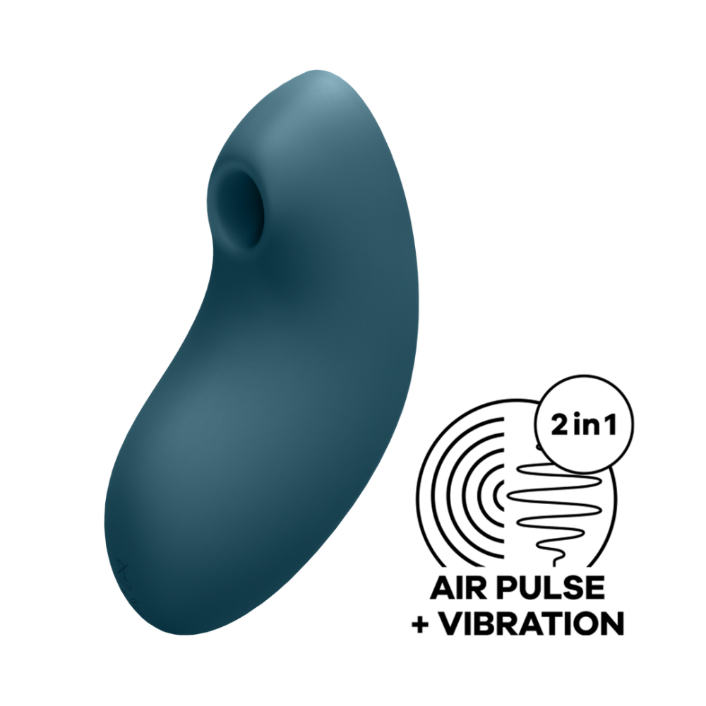 Vulva Lover 2 - Double Air Pulse Vibrator - Blue | Satisfyer