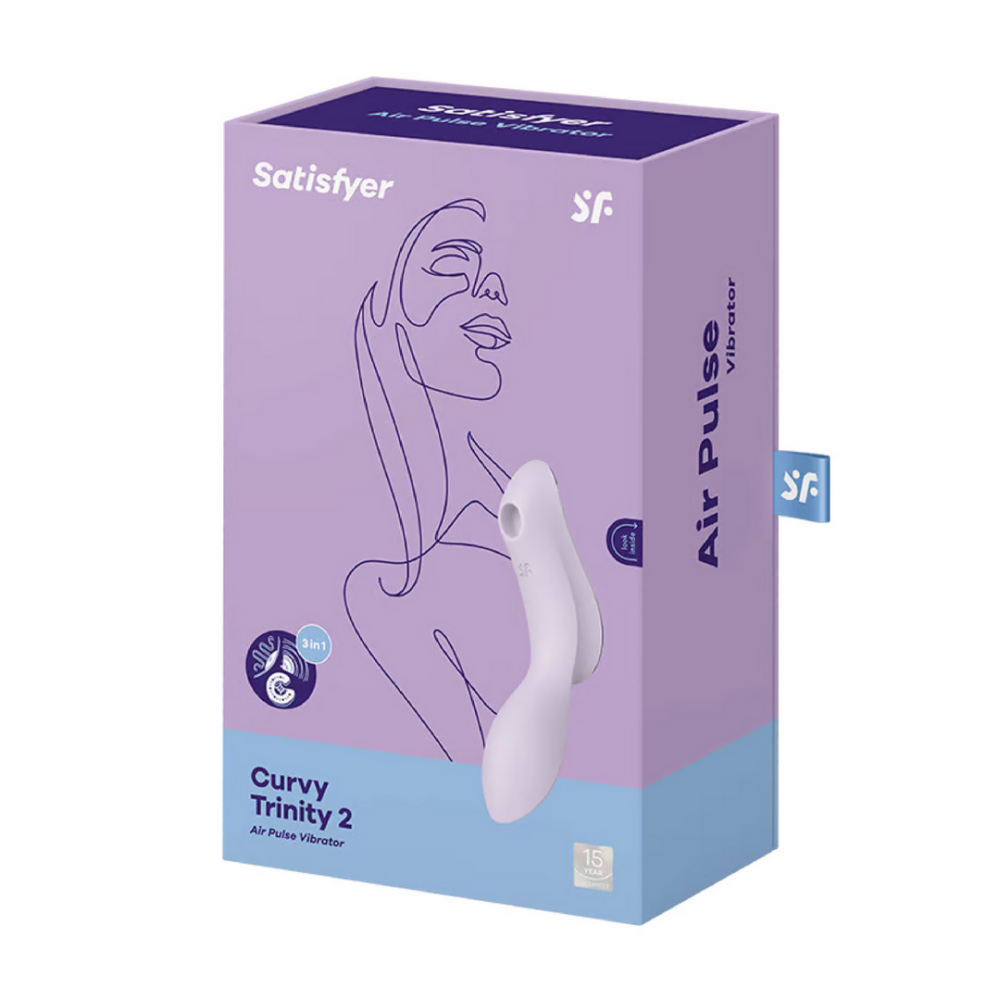 Curvy Trinity 2 - Invoegbare Air Pulse Vibrator - Violet | Satisfyer