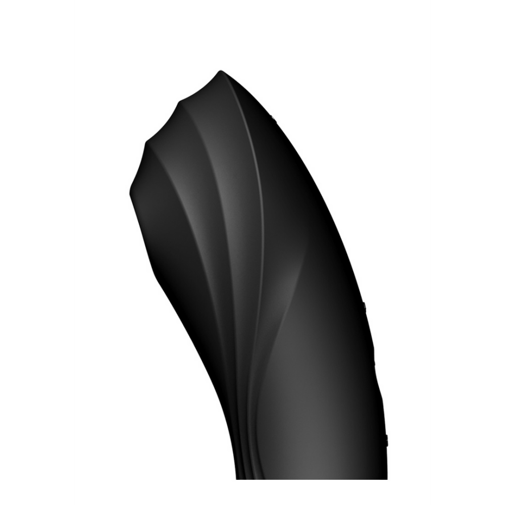 Curvy Trinity 4 - Insertable Air Pulse Vibrator - Black | Satisfyer