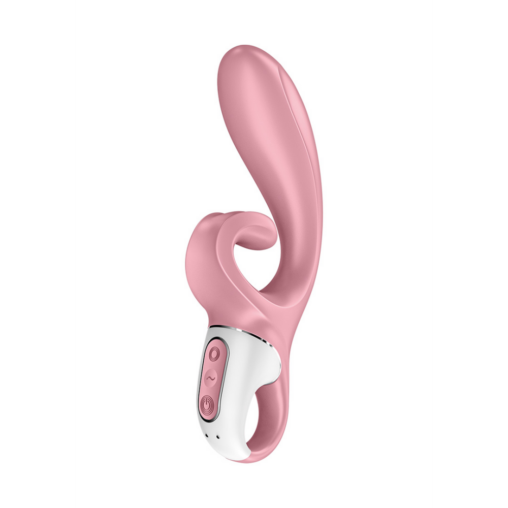 Hug Me - Rabbit Vibrator with Tongue Tip for Clitoris Stimulation - Pink | Satisfyer