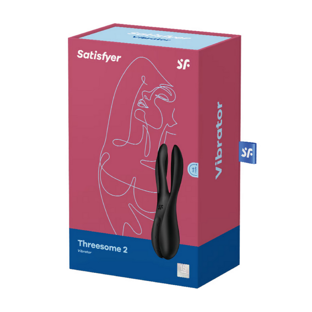 Threesome 2 - Vibrator - Zwart | Satisfyer