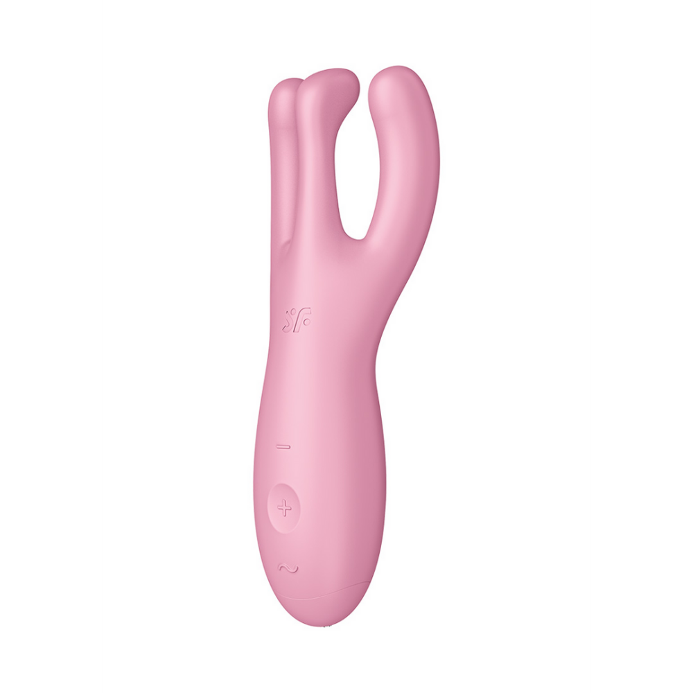Threesome 4Plus - Lay-on Vibrator with App - Roze | Satisfyer