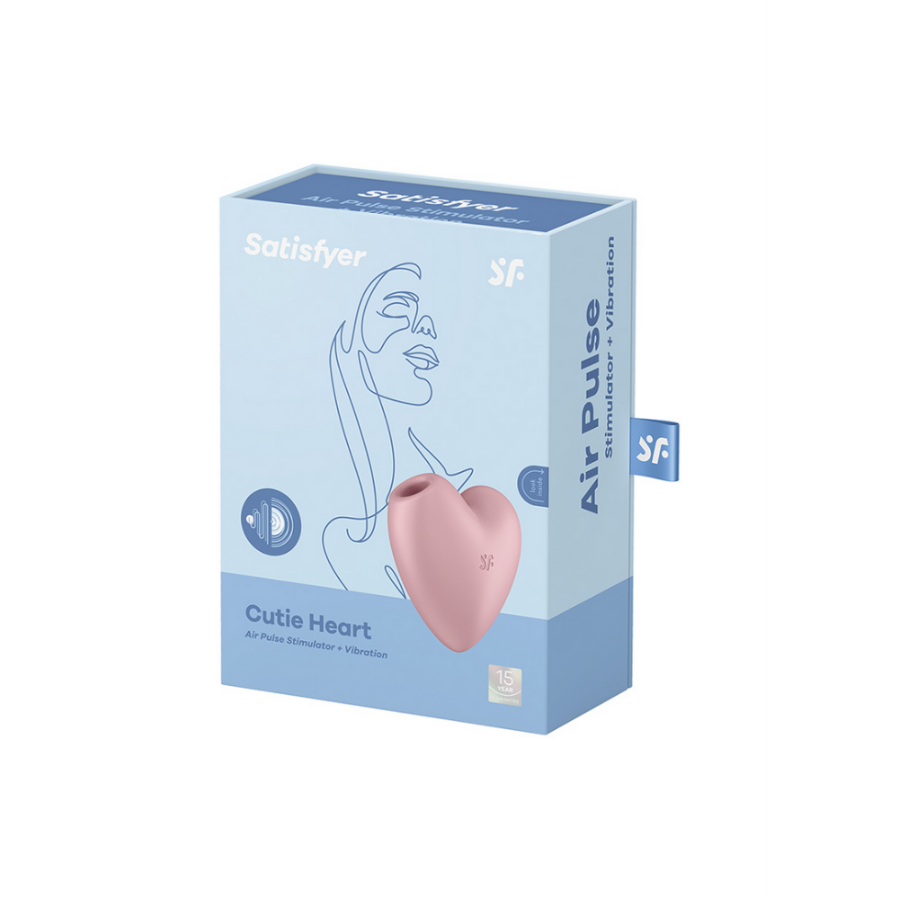 Cutie Heart - Air Pulse Stimulator en Vibrator - Licht Rood | Satisfyer