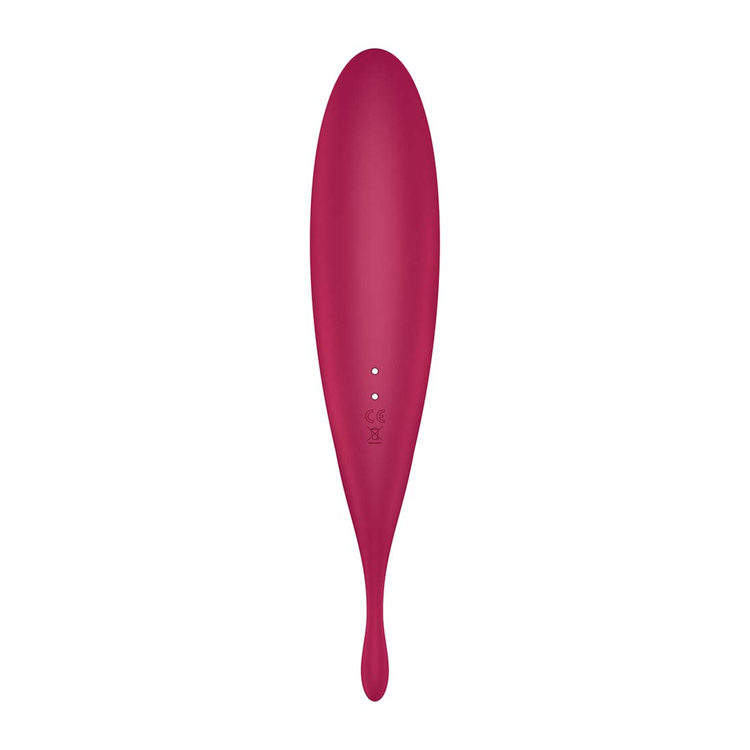 Twirling Pro - Tip Vibrator with App - Dark Red | Satisfyer
