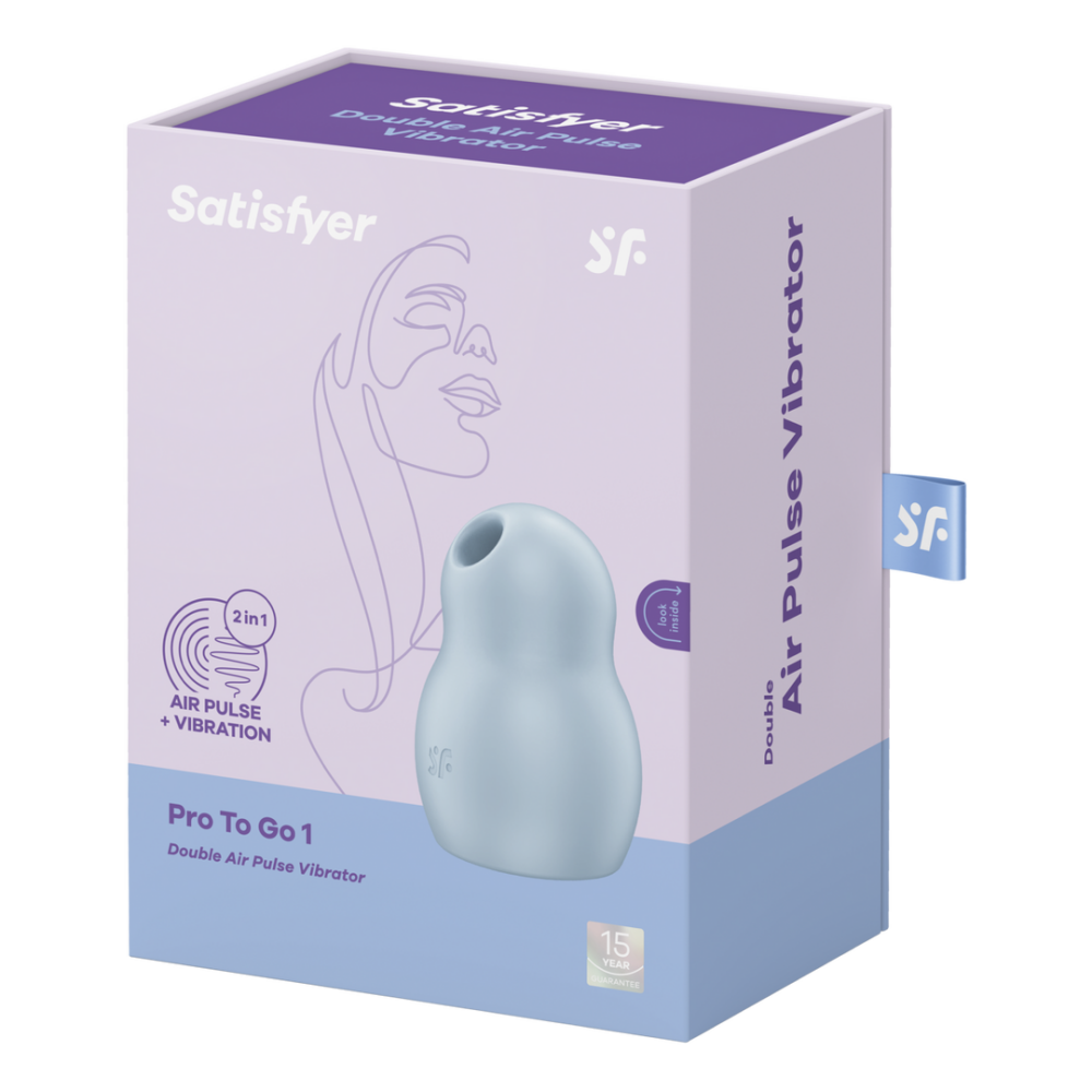 Pro To Go 1 - Double Air Pulse Vibrator - Azul | Satisfyer