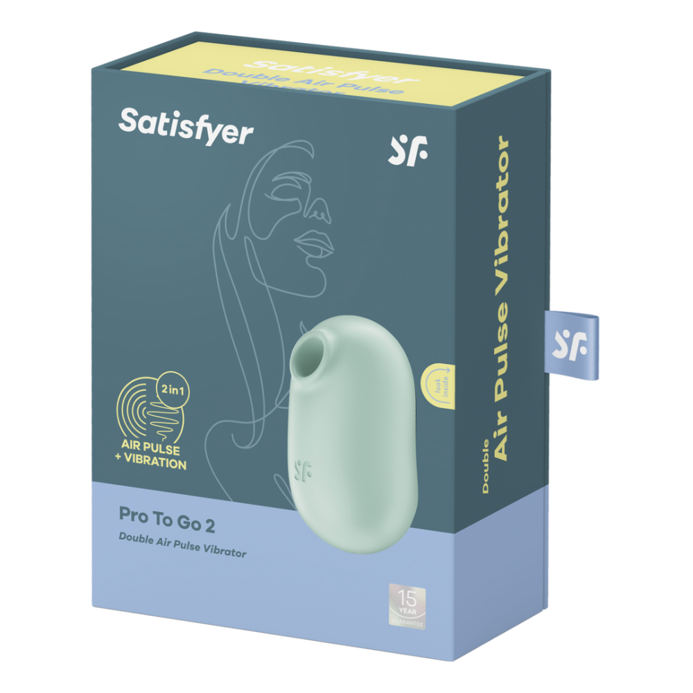 Pro To Go 2 - Double Air Pulse Vibrator - Mint | Satisfyer