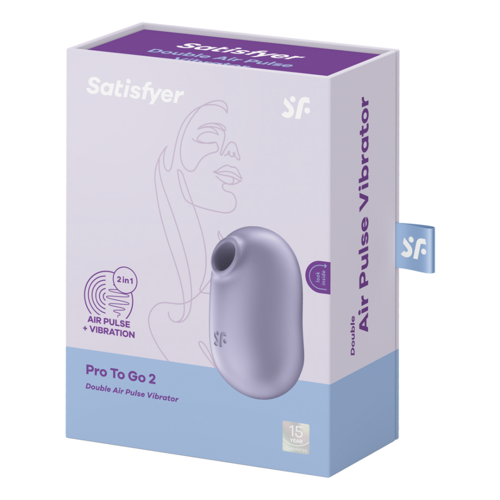 Pro To Go 2 - Double Air Pulse Vibrator - Violet | Satisfyer