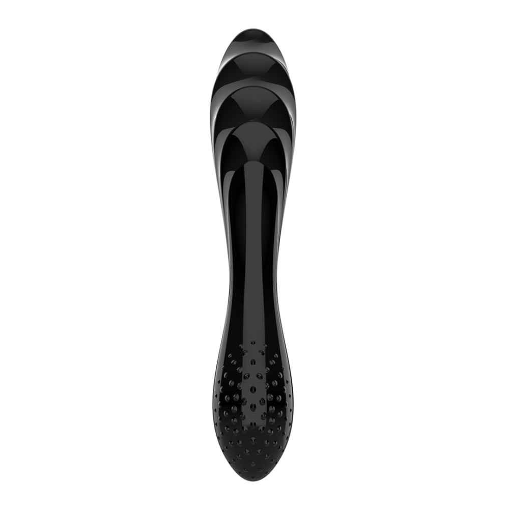 Dazzling Crystal 1 - Glass Dildo - Black