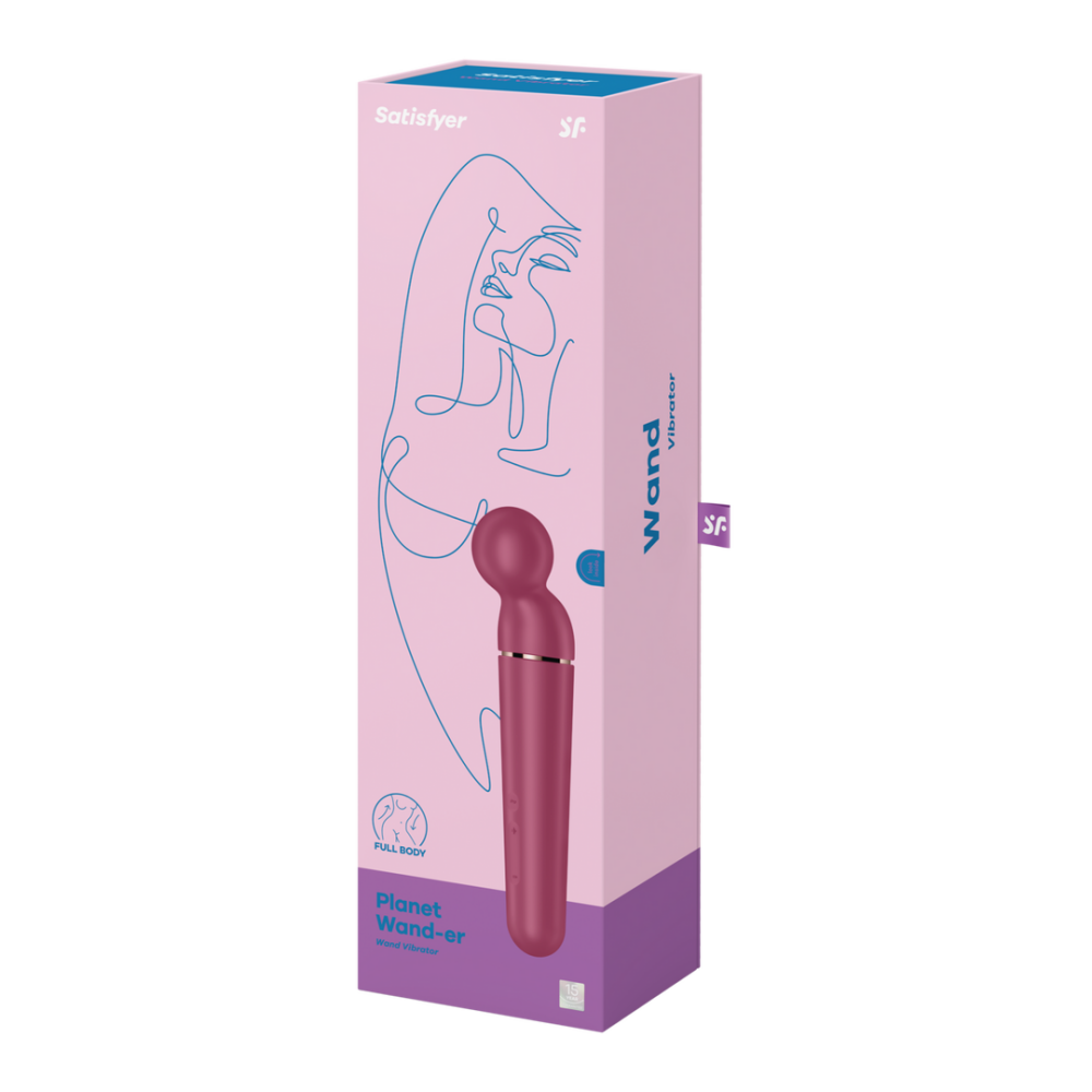 Planet Wand-er - Wand Vibrator - Berry/Rose Gold | Satisfyer