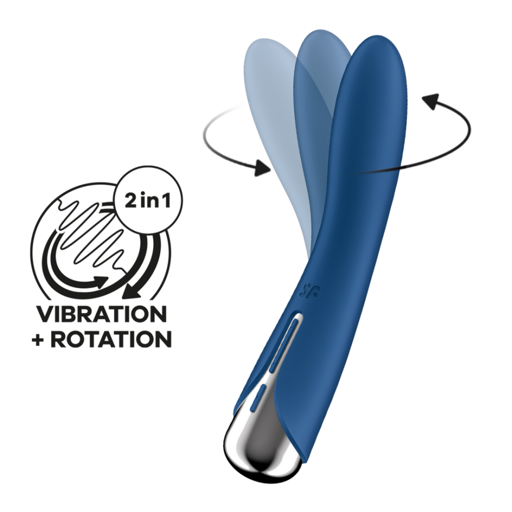 Spinning Vibe 1 - Rotating G-Spot Vibrator - Blue | Satisfyer
