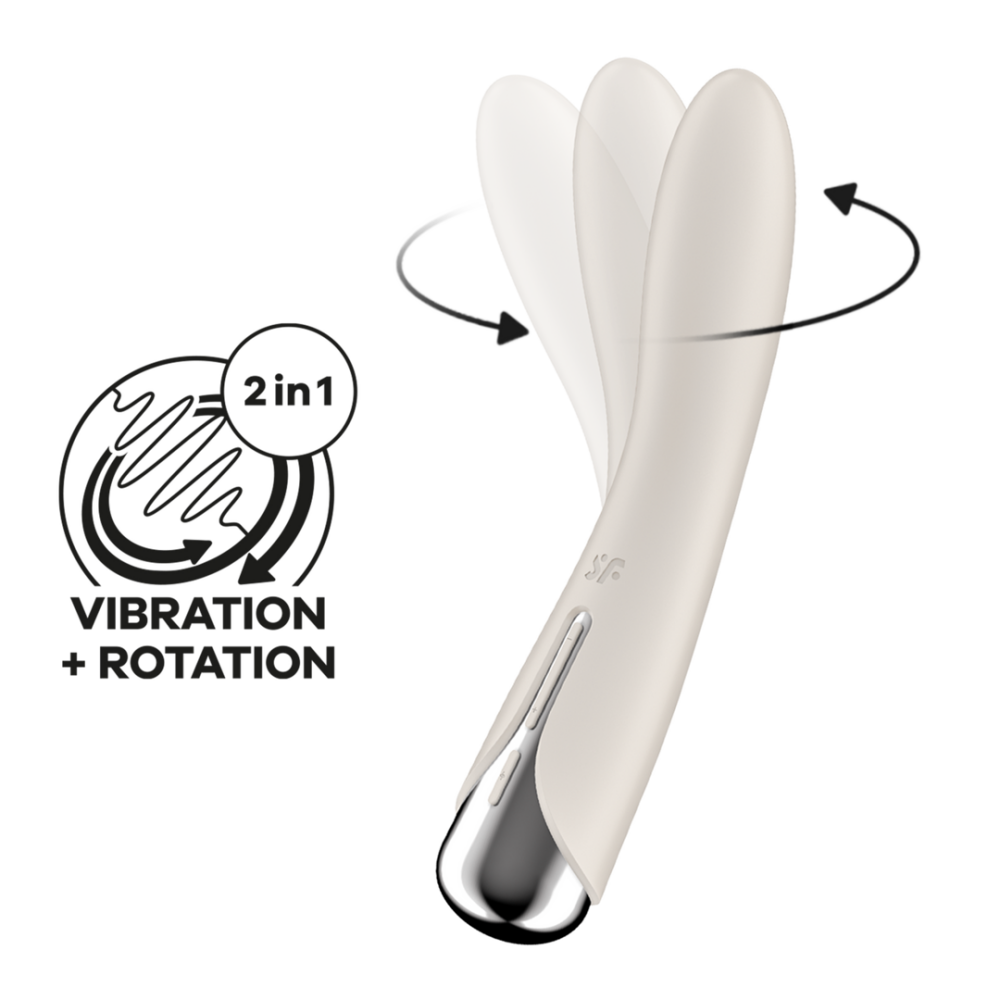 Spinning Vibe 1 - Rotating G-Spot Vibrator - Beige | Satisfyer