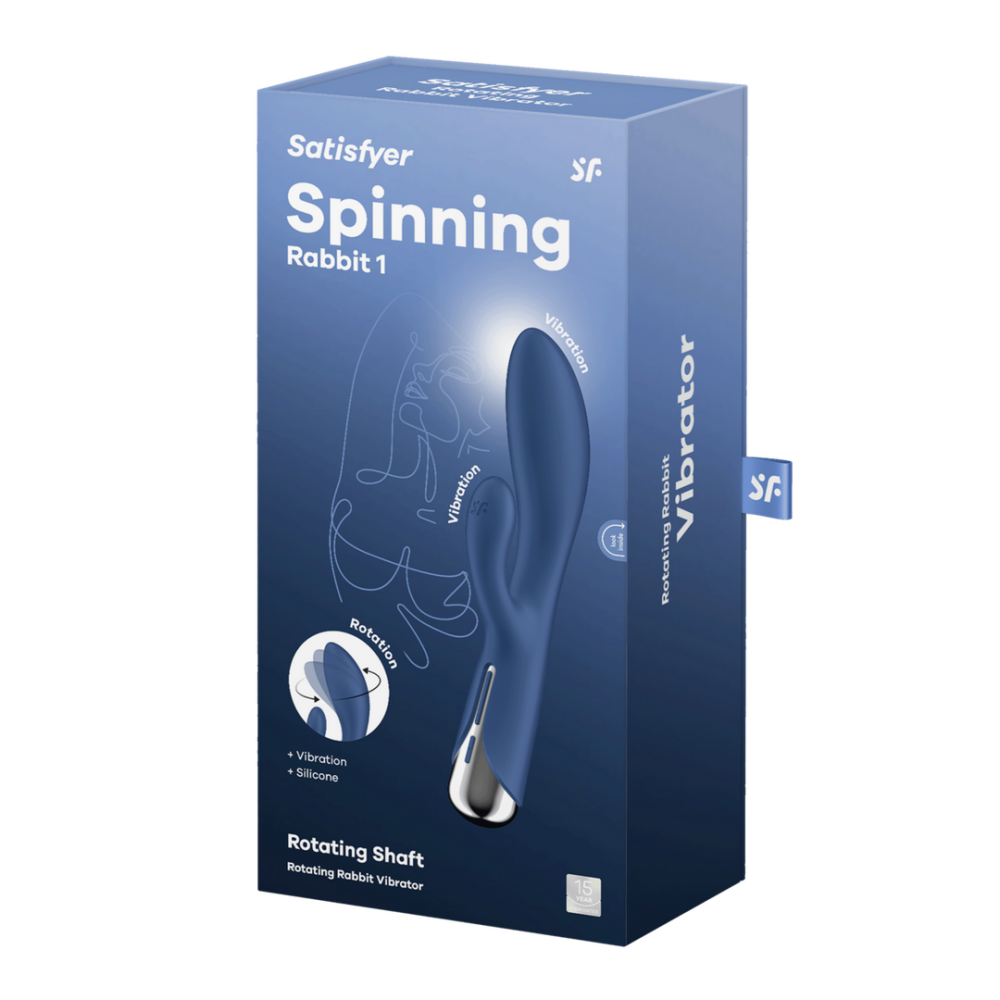 Spinning Rabbit 1 - Rotating Rabbit Vibrator - Blue | Satisfyer