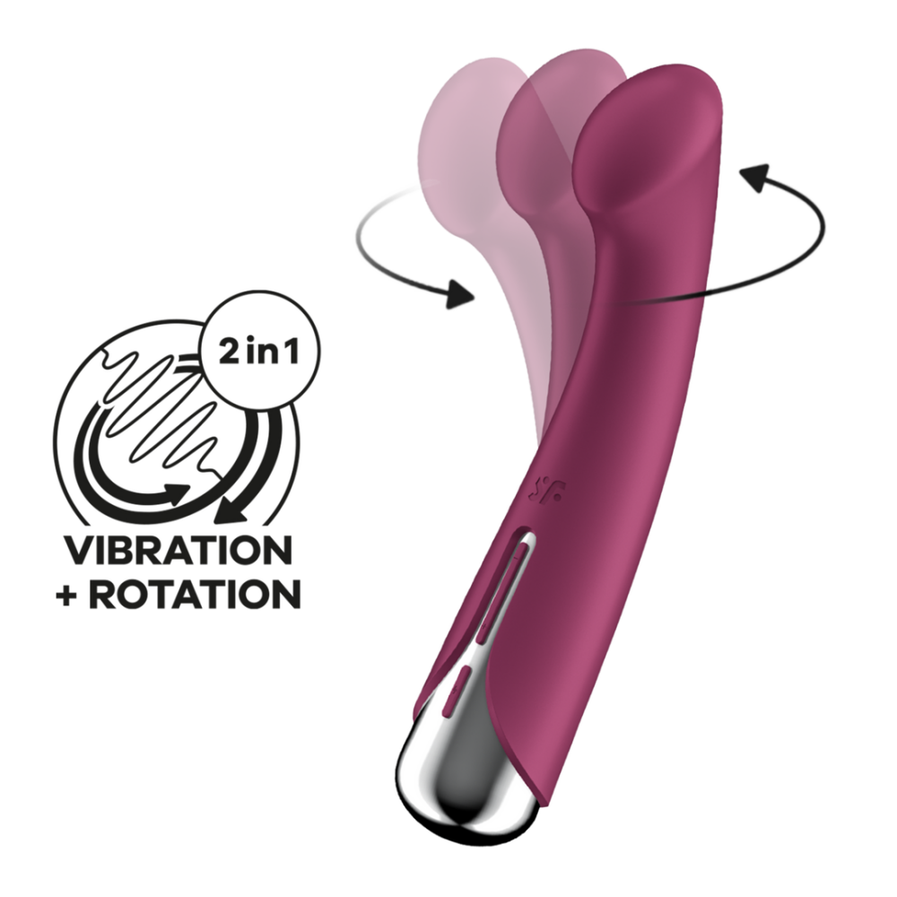 Spinning G-Spot 1 - Rotating G-Spot Vibrator - Red | Satisfyer