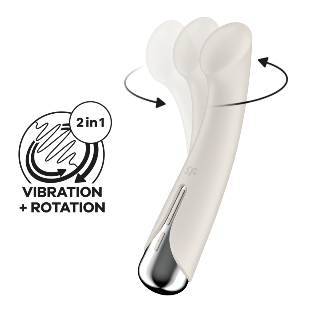 Spinning G-Spot 1 - Rotating G-Spot Vibrator - Beige | Satisfyer