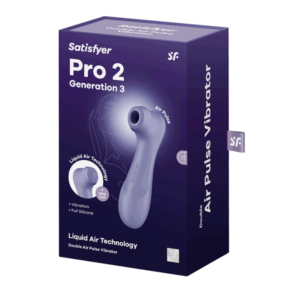 Satisfyer Pro 2 Generation 3 - Double Air Pulse Vibrator - Liquid Air - Lilac | Satisfyer