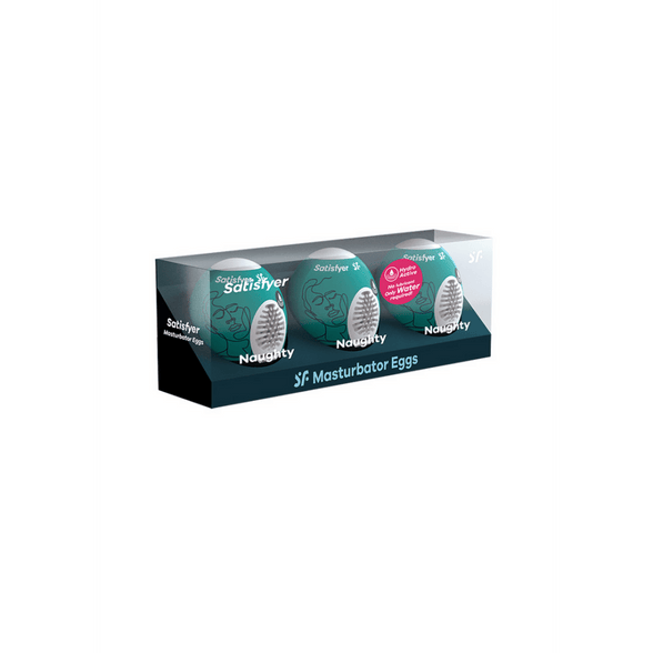 Satisfyer Masturbator Egg Set 3 stuks | Naughty Donkergroen