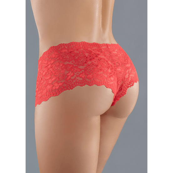 Allure Candy Apple Slipje met open kruis One Size | Rood