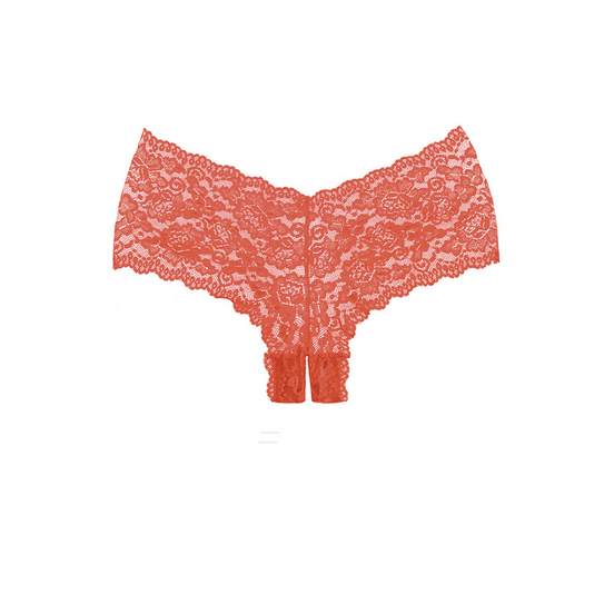 Allure Candy Apple Slipje met open kruis One Size | Rood