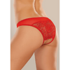 Allure Just A Rumor open kruis string rood, kanten achterkant en smalle bandjes, one size lingerie