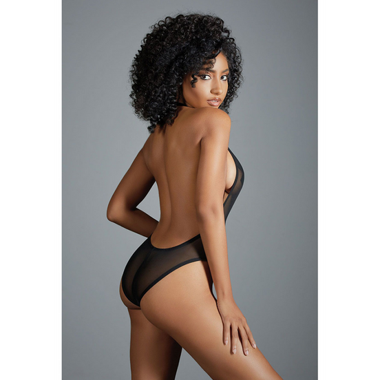 Allure Jasmine transparante mesh teddy | One Size Zwart