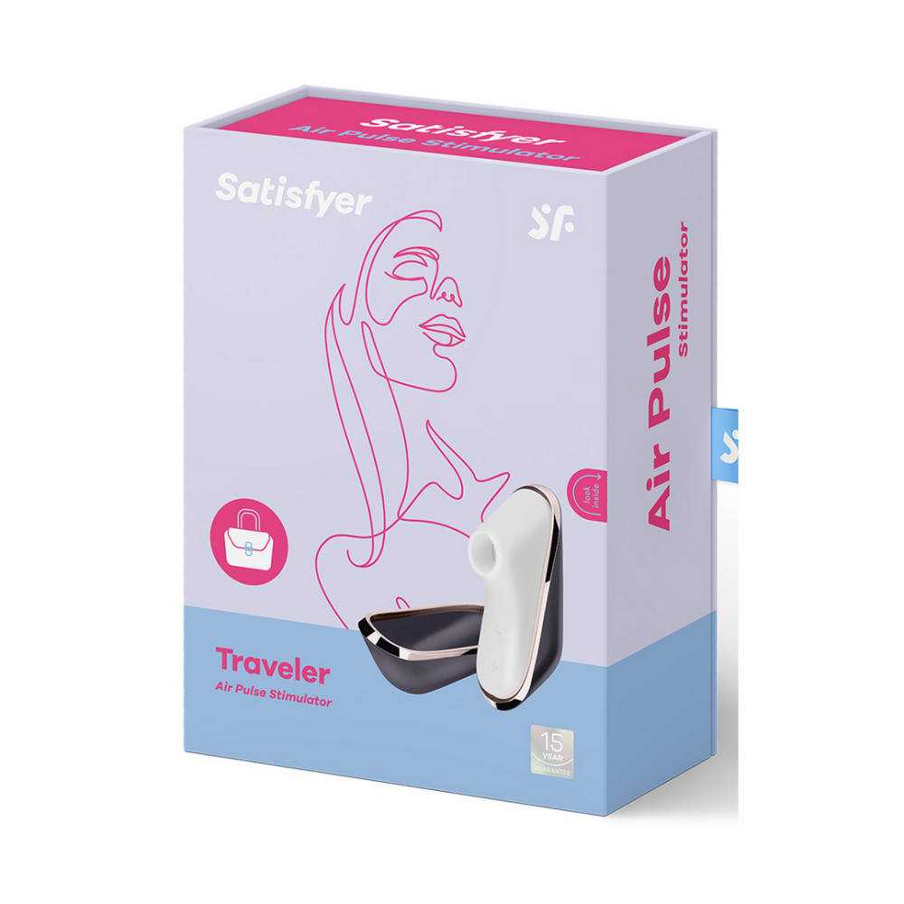 Traveler – Luftpulsstimulator – Aubergine/Roségold | Befriediger