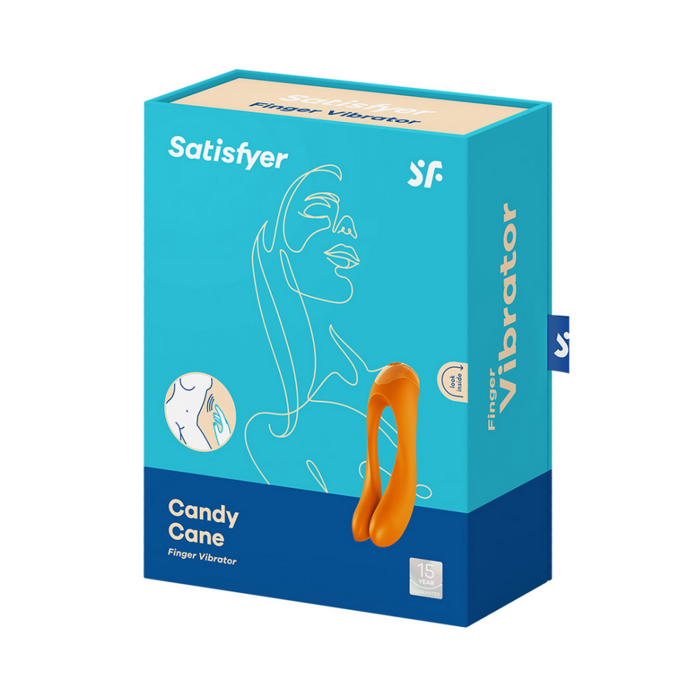 Candy Cane – Fingervibrator für die Intimzonen – Orange | Befriediger