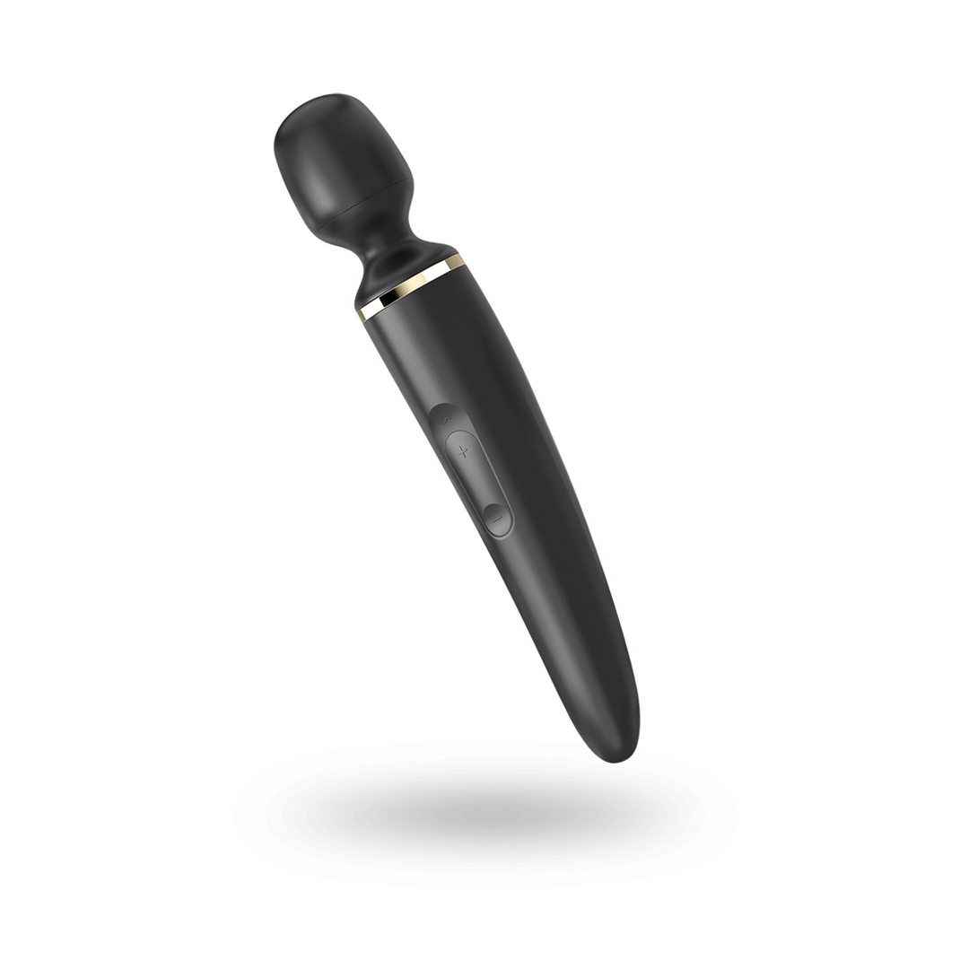 Wand-er Woman – Zauberstabvibrator – Schwarz/Gold | Befriediger