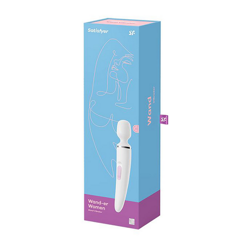 Wand-er Woman – Stabvibrator – Weiß/Chrom | Befriediger