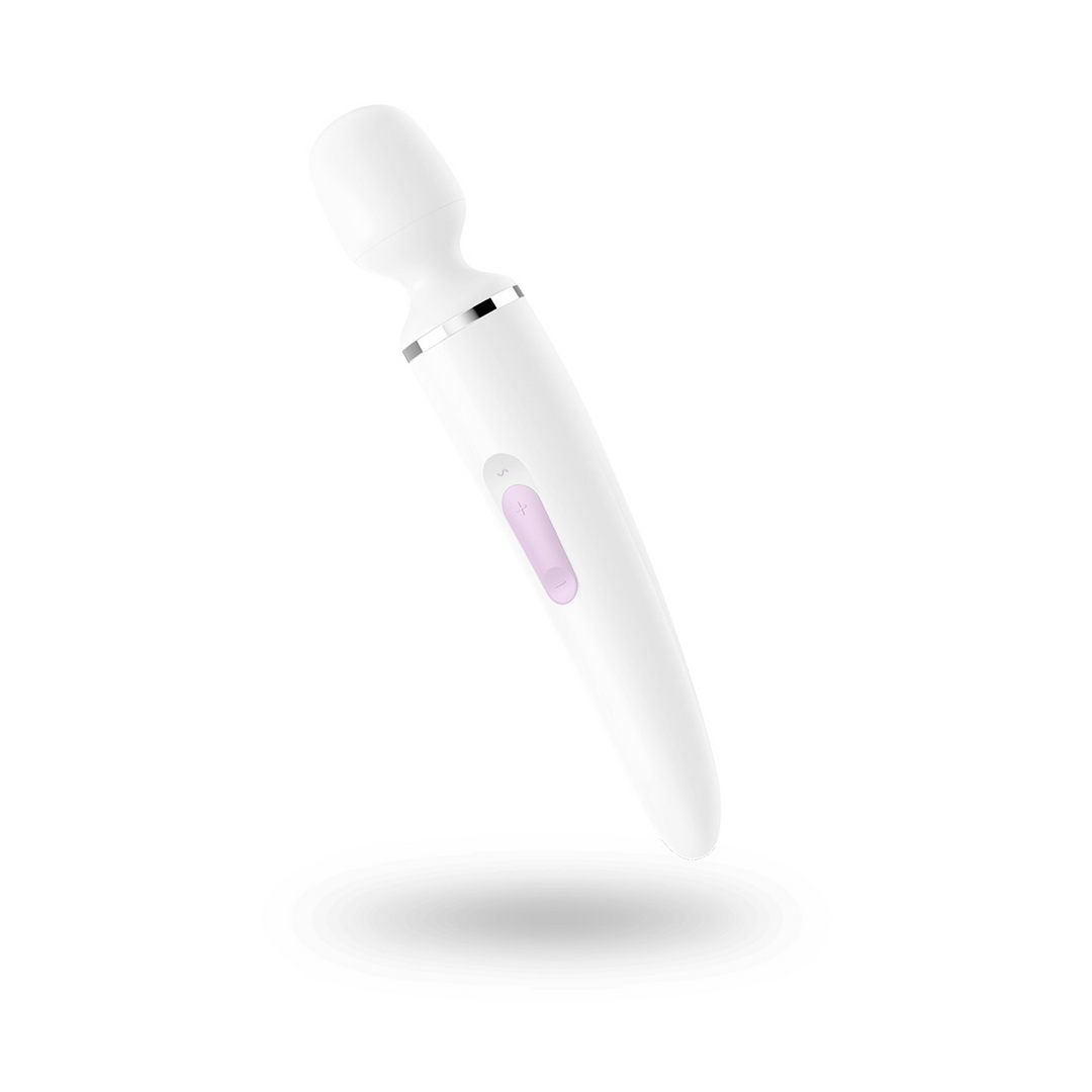 Wand-er Woman – Stabvibrator – Weiß/Chrom | Befriediger