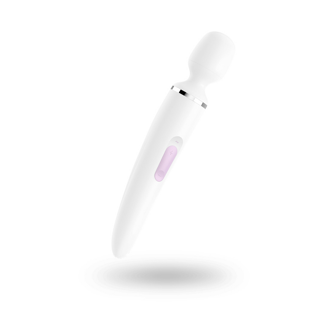 Wand-er Woman – Stabvibrator – Weiß/Chrom | Befriediger