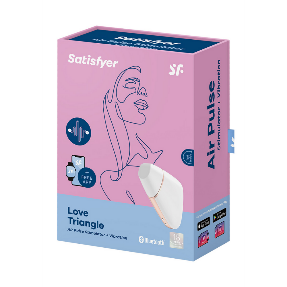 Love Triangle - Air Pulse Stimulator and Vibration - White | Satisfyer