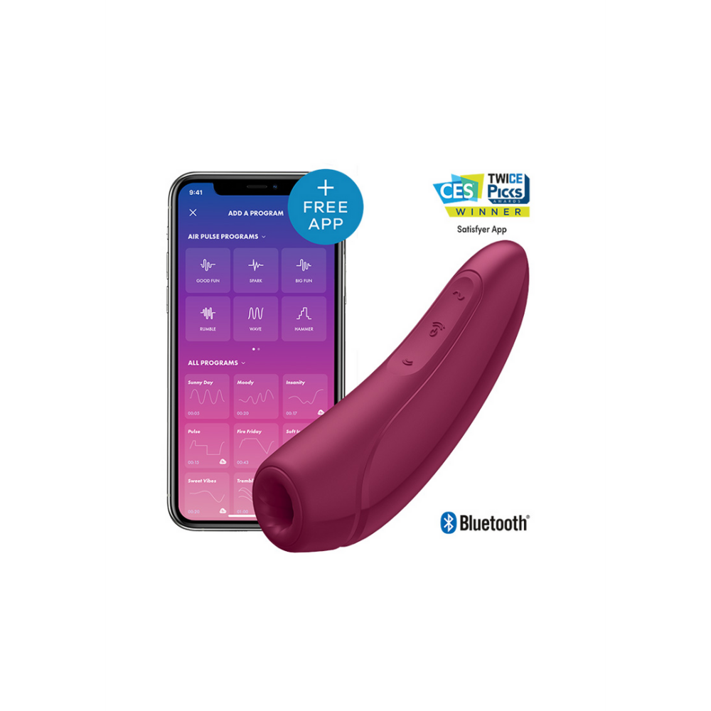 Curvy 1Plus - Air Pulse Stimulator and Vibration - Rose Red | Satisfyer