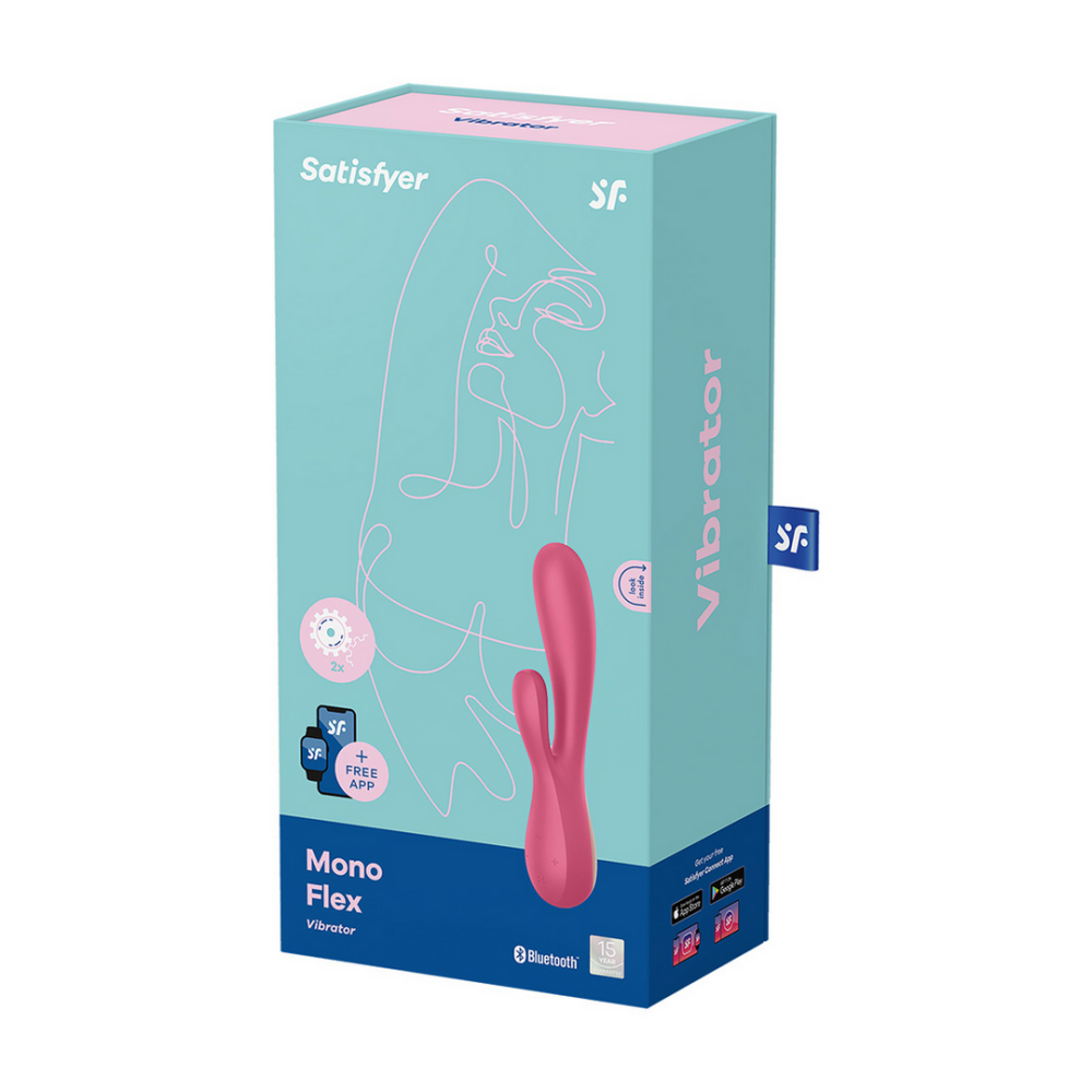 Mono Flex - Rabbit Vibrator - Red | Satisfyer