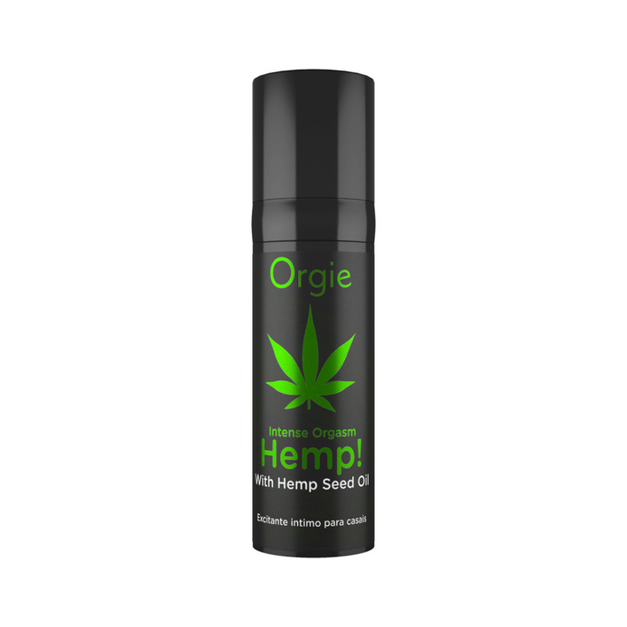 Orgie Intense Orgasm Gel 15 ml met hennepzaadolie flacon voor extra gevoeligheid en warme stimulatie