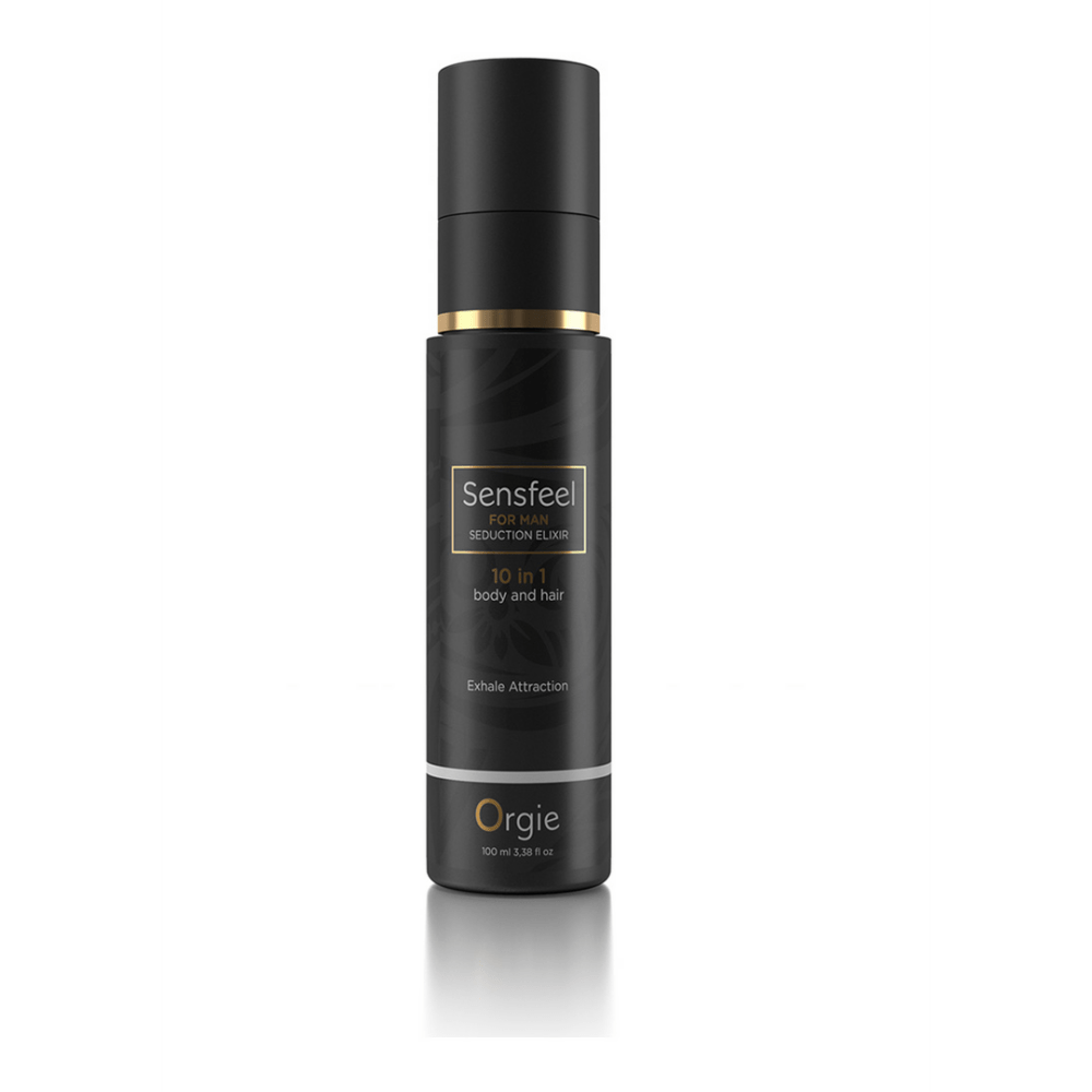 Orgie Sensfeel 10-in-1 hair & body lotion voor mannen 100 ml – feromonen, zwarte fles