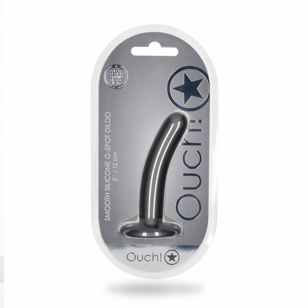 Glatter G-Punkt-Dildo aus Silikon – 5'' / 12 cm – Rotguss | Autsch! von Shots