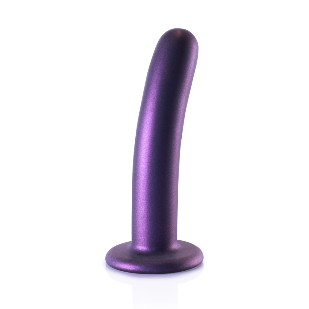 G-Punkt-Dildo aus glattem Silikon – 6'' / 14,5 cm – Metallic-Lila | Autsch! von Shots