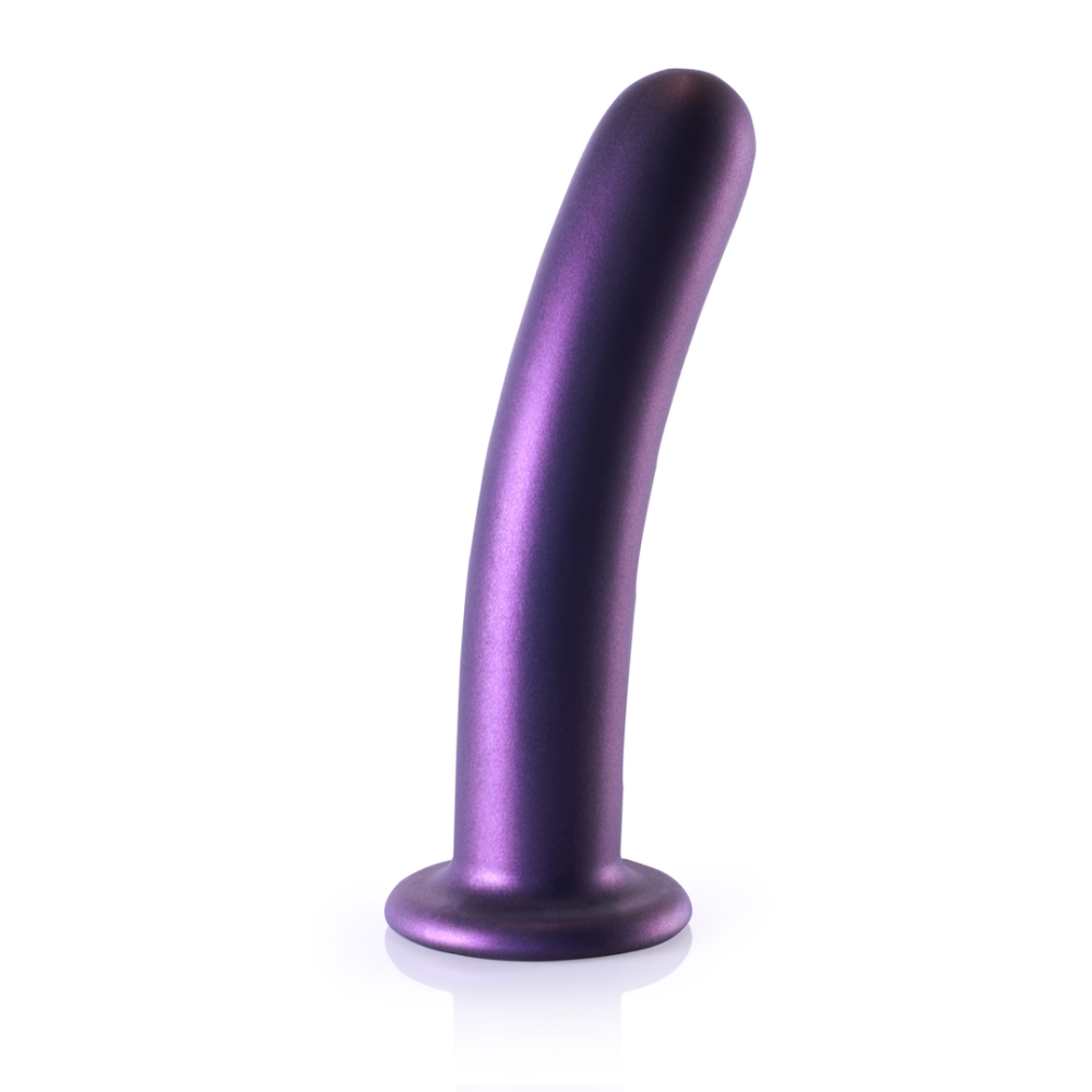 G-Punkt-Dildo aus glattem Silikon – 7'' / 17 cm – Metallic-Lila | Autsch! von Shots
