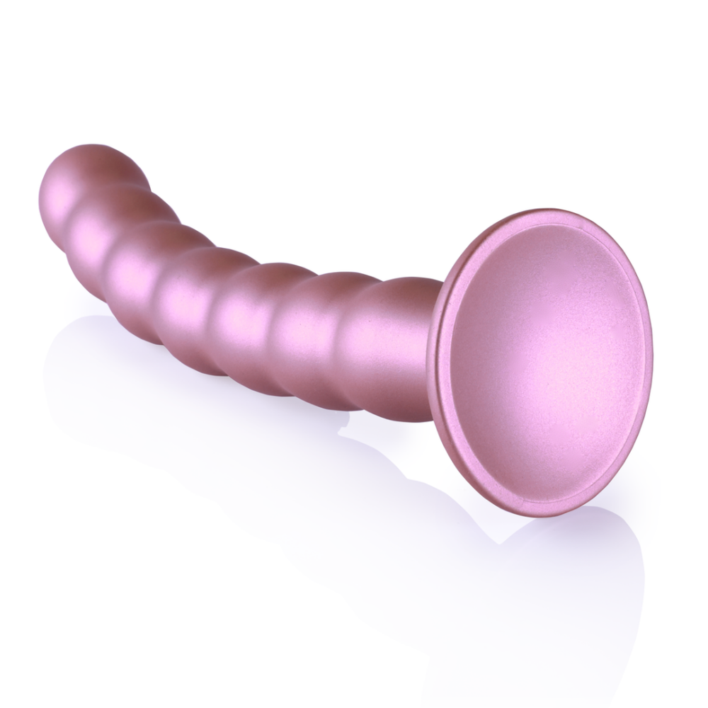 G-Punkt-Dildo aus Silikon mit Perlen – 8'' / 20,5 cm – Roségold | Autsch! von Shots