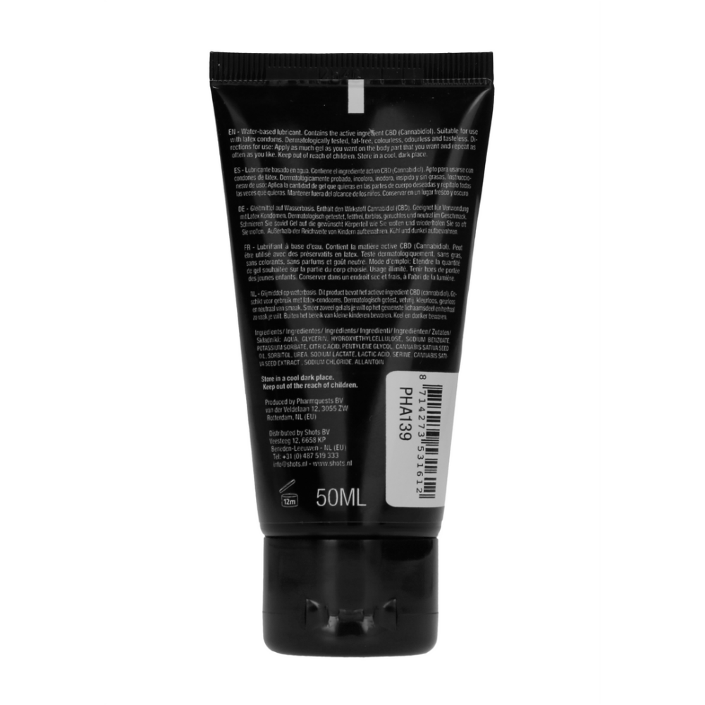 Pharmquests CBD Numbing glijmiddel 50 ml | Waterbasis & latexvriendelijk