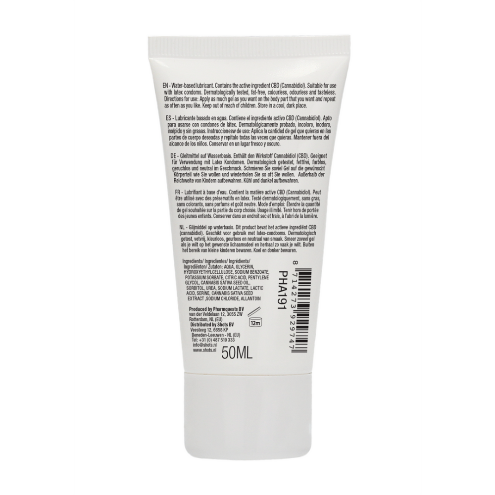 Natürliches CBD - Gleitmittel auf Wasserbasis - 2 fl oz / 50 ml