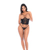 voorkant van Mapale Twee-delige lingerie set - S/M - Zwart
