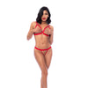 Mapalé rode lingerie maat XL witte achtergrond staand