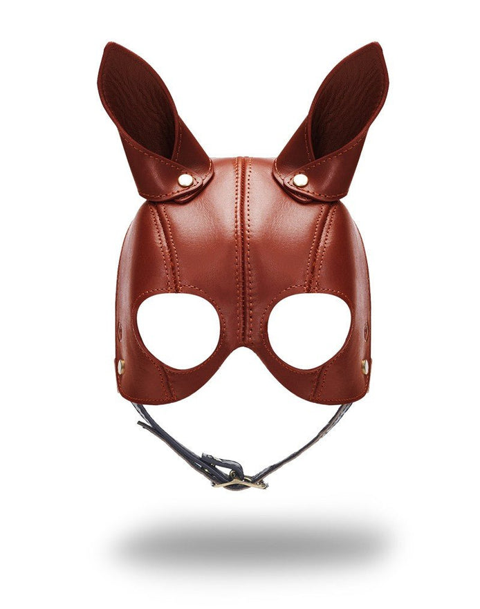Liebe Seele Equestrian leren masker met twee oren en ronde oogopeningen