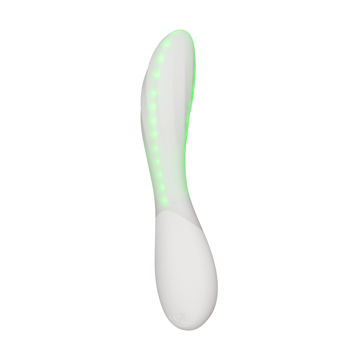 Witte MONA Spectra met groene ledverlichting langs de afgeronde kop